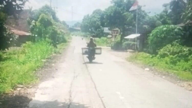 Kondisi ruas jalan provinsi Simpang Empat-Talu Kabupaten Pasaman Barat banyak yang berlubang dan membahayakan pengendara. Antara/Altas Maulana.