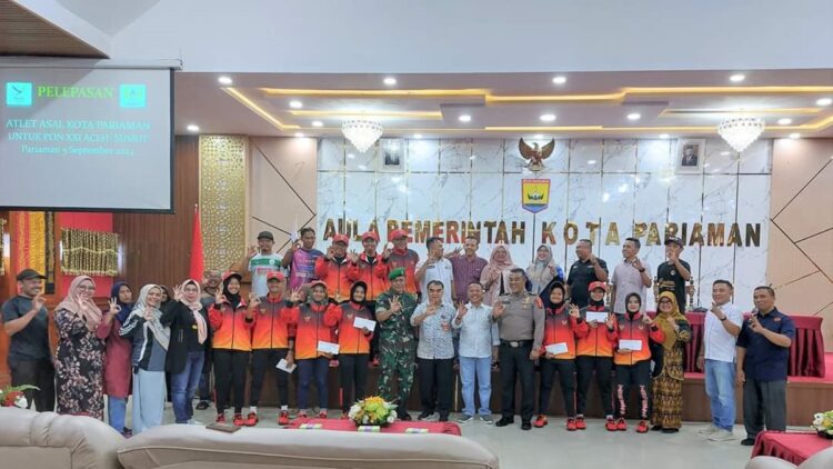 Tujuh atlet Pariaman mewakili Sumbar di PON XXI di Aceh-Sumut. (Foto: Dok. Istimewa)