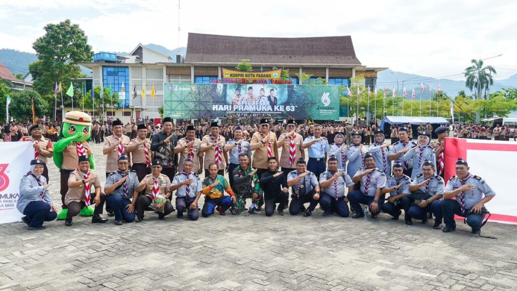 Apel besar Hari Pramuka ke-63 tingkat Kota Padang, Sabtu (21/9/2024) pagi. (Foto: Dok. Prokopim)