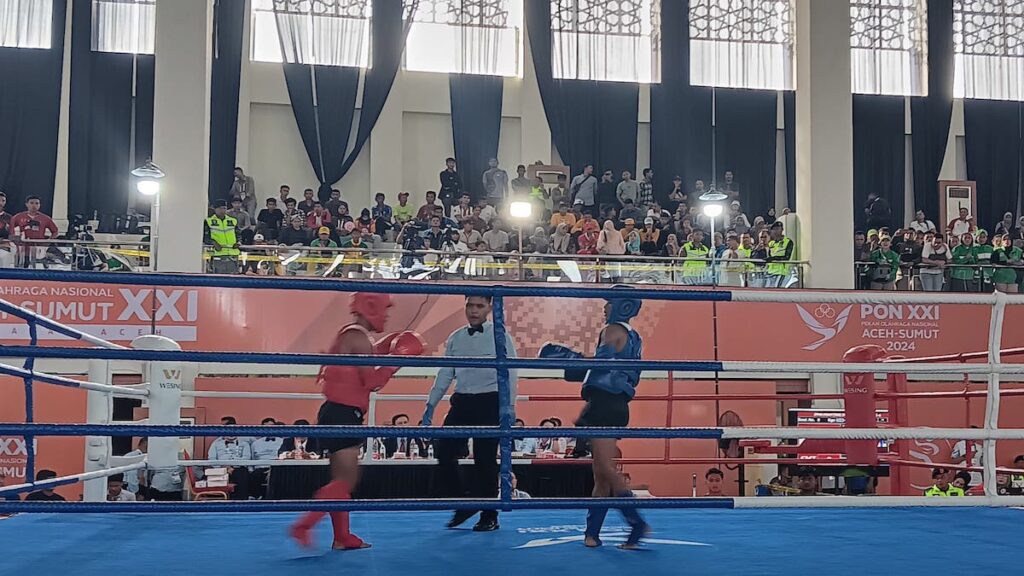 Cabor Muaythai di PON XXI Aceh-Sumut. (dok. istimewa)