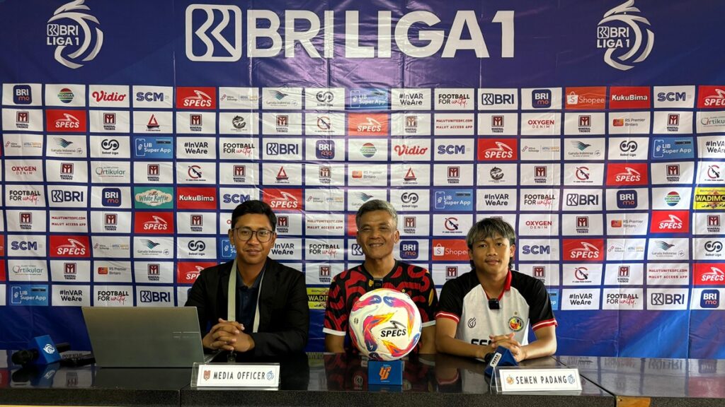 Prematch press conference Malut United vs Semen Padang FC. (dok. MO Semen Padang FC)