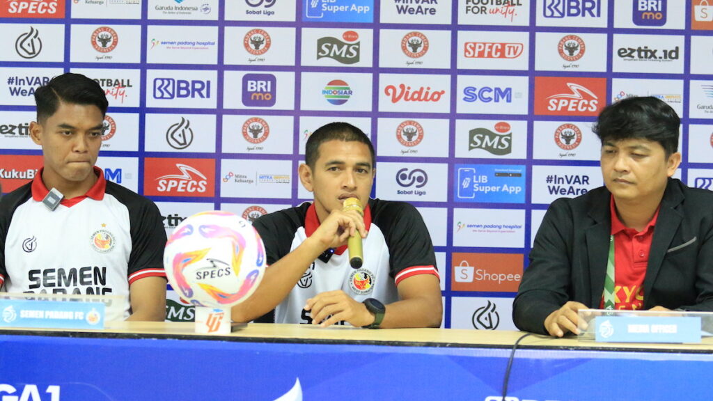 Prematch press conference Semen Padang FC vs Persis Solo. (dok. MO SPFC)