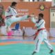 Aksi atlet tarung derajat Sumbar di PON XXI. (dok. istimewa)