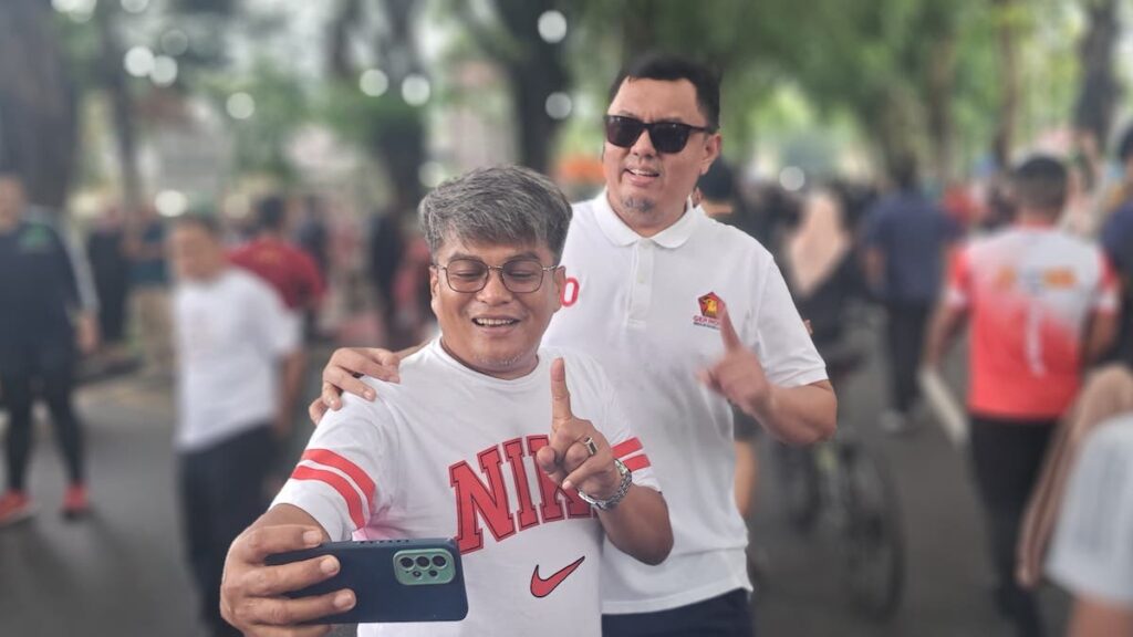 Braditi Moulevey hadir di CFD Padang bersama warga. (dok.istimewa)