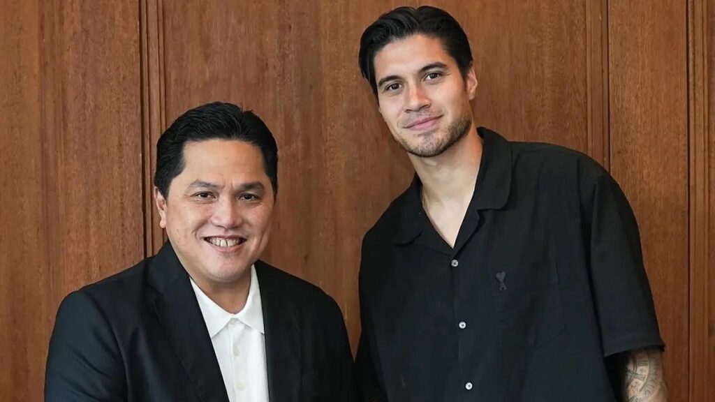 Ketua PSSI, Erick Thohir bersama Kevin Diks. (Dok.Instagram Erick Thohir)