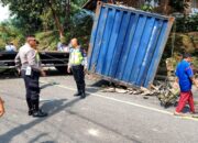 Kecelakaan Beruntun Terjadi di Panyalaian, Jalur Padangpanjang – Bukittinggi Putus Total