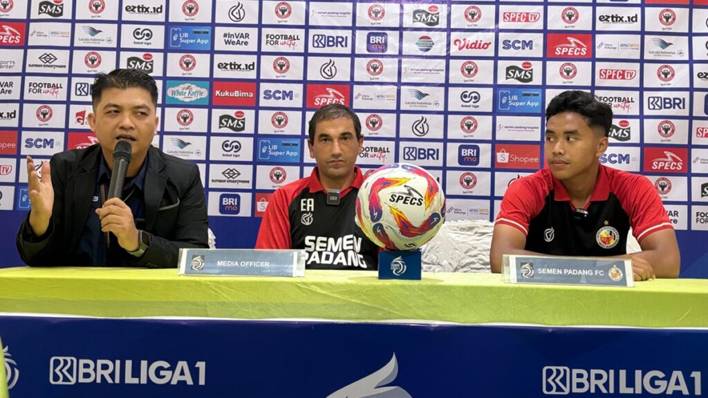 Prematch press conference Semen Padang FC vs Dewa United. (dok. MO SPFC)