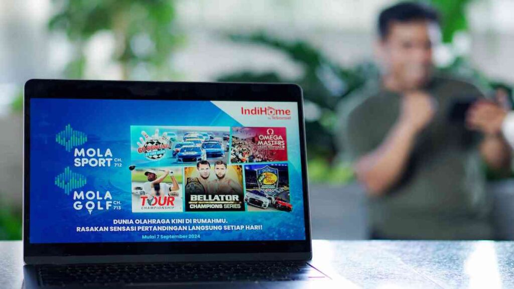 Channel Mola Golf dan Mola Sport di IndiHome TV. (dok. Telkomsel)