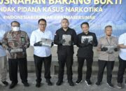 Hasil Tangkapan Operasi Gabungan, BNNP Sumbar Musnahkan 624,5 Kg Ganja