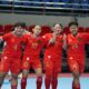 Selebrasi pemain Timnas Futsal Putri Indonesia. (dok. PSSI)
