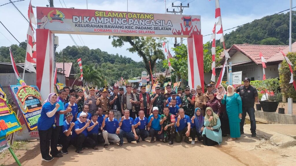 Peresmian Kampung Pancasila di Kelurahan Rawang, Kecamatan Padang Selatan. (dok. infopublik)