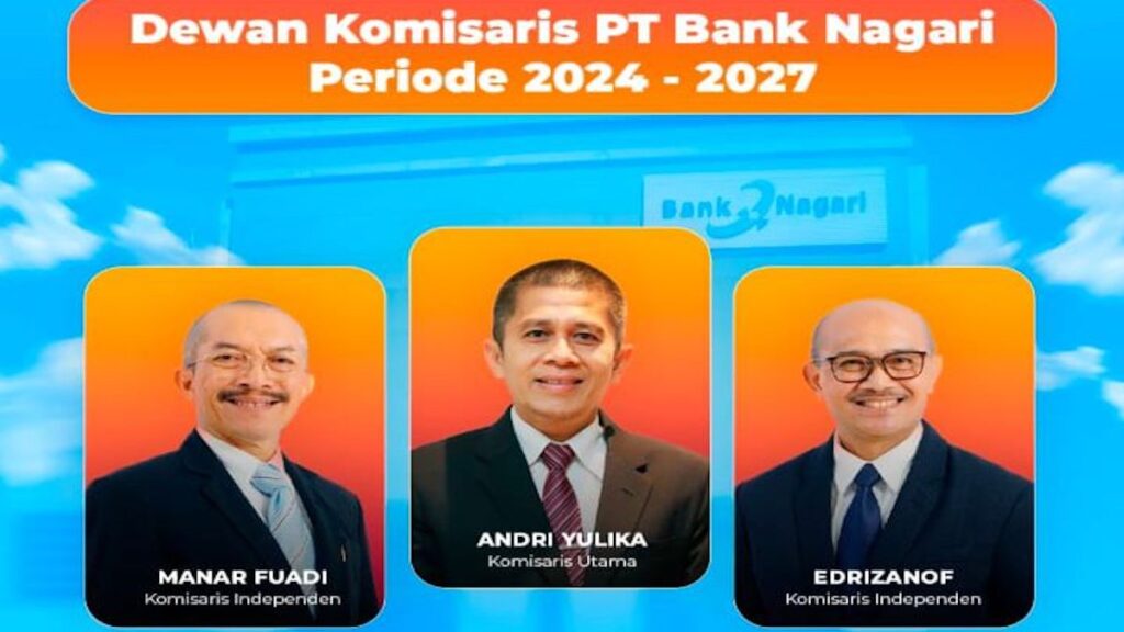 Dewan Komisaris Bank Nagari 2024-2027. (dok. istimewa)