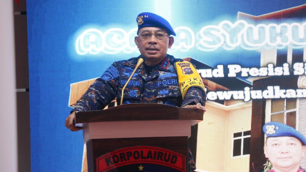 Kapolda Sumbar Irjen Pol Suharyono di acara HUTPolairud. (dok. Bidhumas)