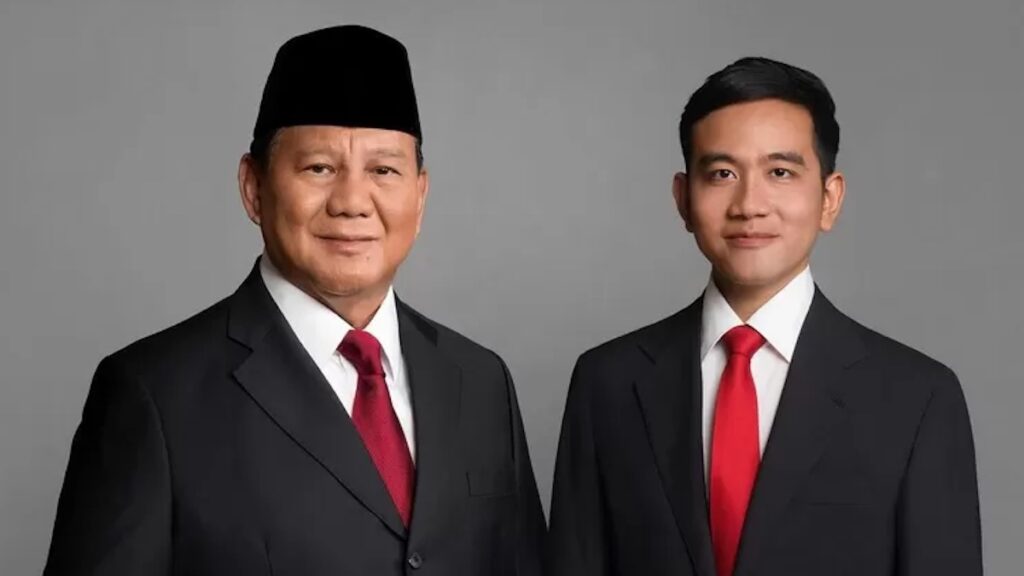 Presiden Prabowo Subianto dan Wakil Presiden, Gibran Rakabuming Raka. (dok. istimewa)