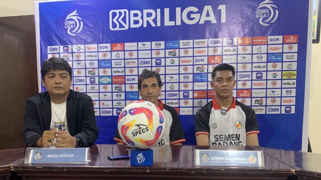 Prematch press conference Semen Padang FC vs Arema FC. (dok. MO SPFC)