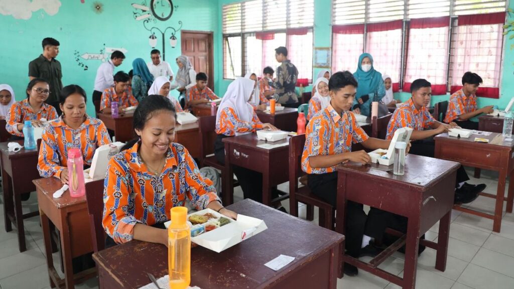 PTPN IV PalmCo beri sumbangsih dalam program Makan Bergizi Gratis. (dok. PTPN IV)