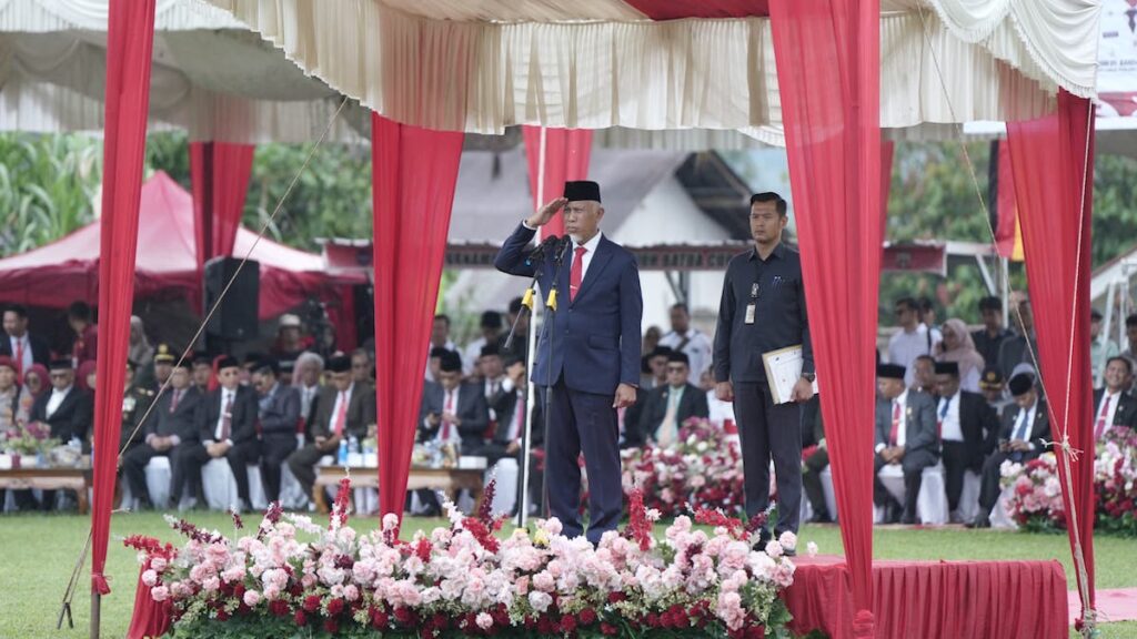 Gubernur Mahyeldi hadiri upacara peringatan Peristiwa Situjuah. (dok. adpsb)