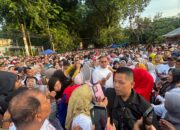 100 Ribuan Orang Ikuti Jalan Sehat HUT ke-17 Partai Gerindra di Kota Padang, Sumbar