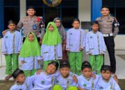 Satuan PJR Polda Sumbar Ubah Kantor Jadi Tempat Belajar dan Mengaji Anak-Anak di Sijunjung