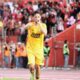 Selebrasi Felipe Chaby usai mencetak gol ke gawang Malut United. Semen Padang FC akhirnya ditahan imbang 1-1. (Foto: Dodi Motret for Radarsumbar)