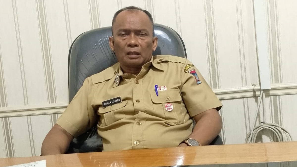 Kabid Pengendalian Barang Pokok dan Penting Disdag Padang Edrian Edward. (dok. Infopublik)