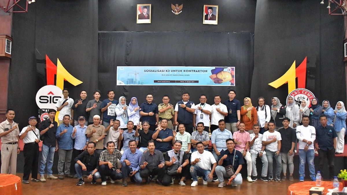 PT Semen Padang gelar sosialisasi K3 untuk kontraktor. (dok. Humas)