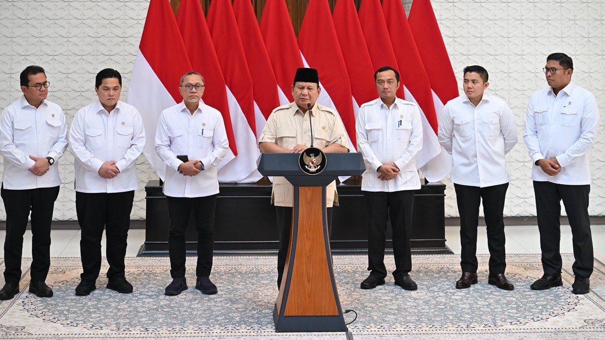 Presiden Prabowo sampaikan ucapan Selamat Berpuasa. (Foto: Cahyo - Biro Pers Sekretariat Presiden)