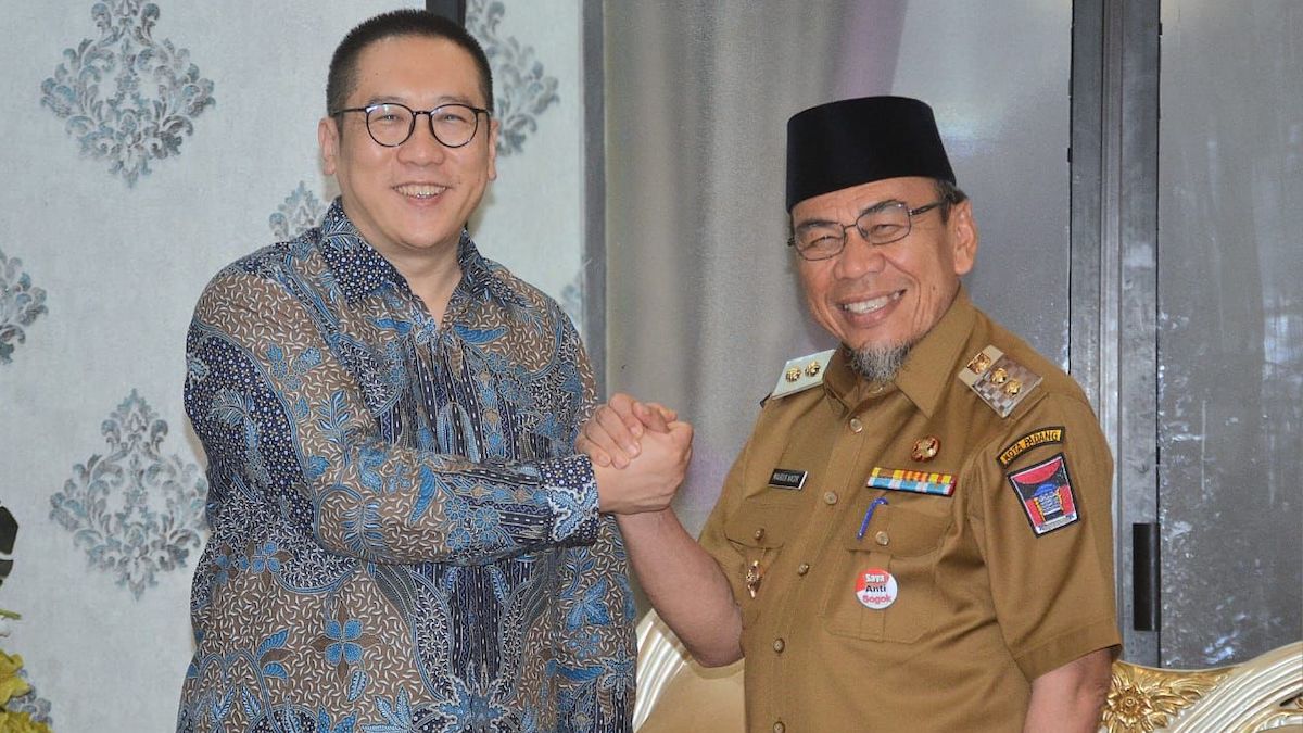 Wawako Padang Maigus Nasir terima konselor dari RRT terkait sister city. (dok. Prokopim)