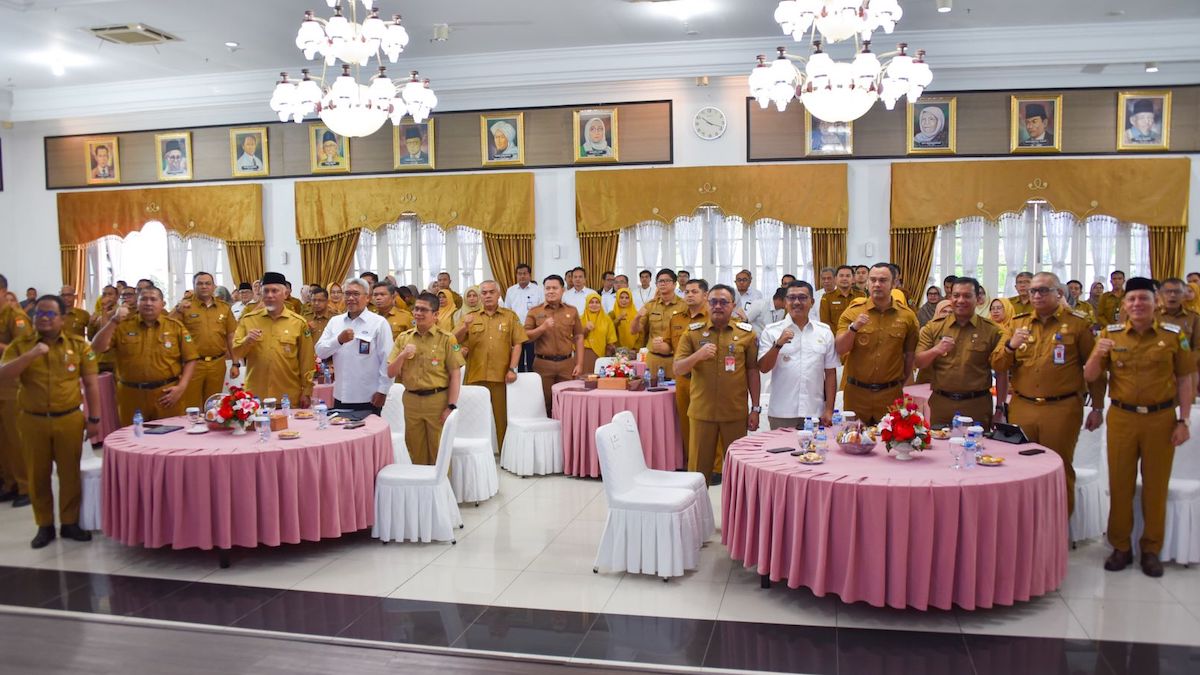 Entry meeting BPKP Sumbar terkait efisiensi anggaran. (dok. Prokopim)