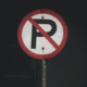 ilustrasi tanda dilarang parkir