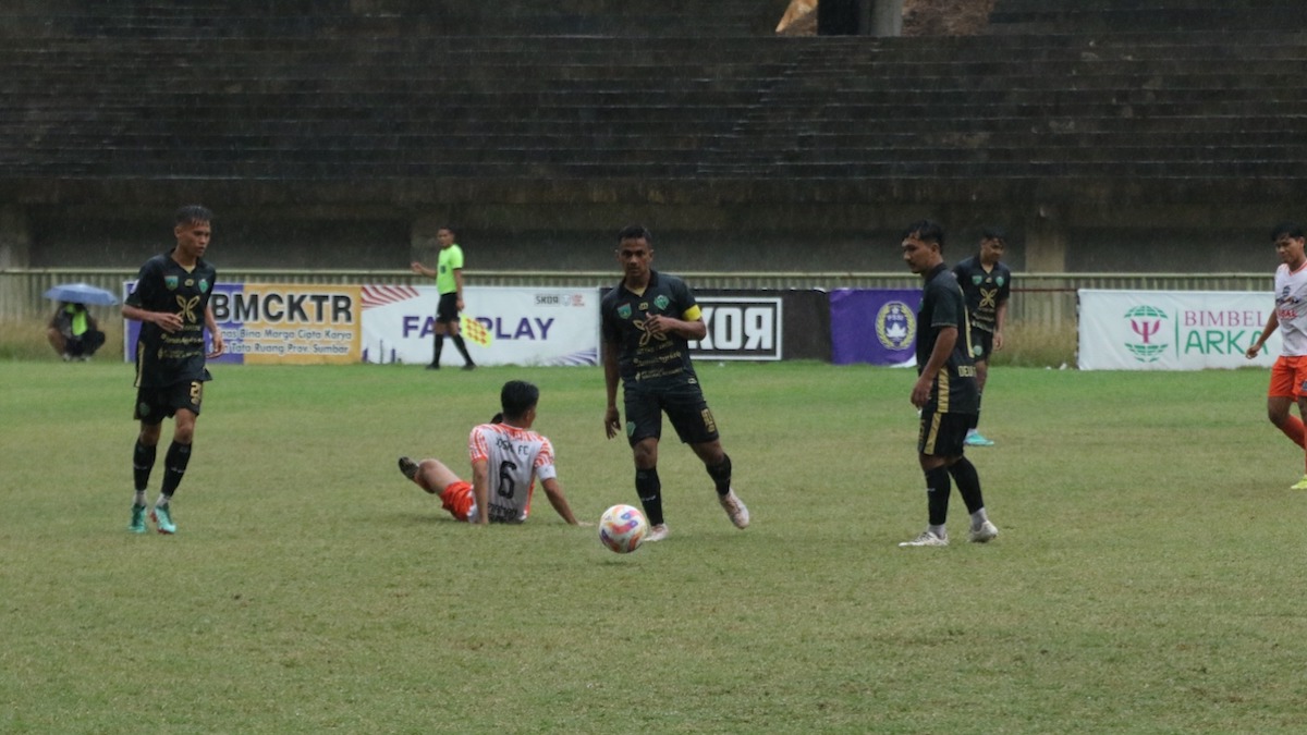 Laga putaran kedua PSPP dan Josal FC di Liga 4 Sumbar berakhir imbang. (dok. Kominfo Padang Panjang)