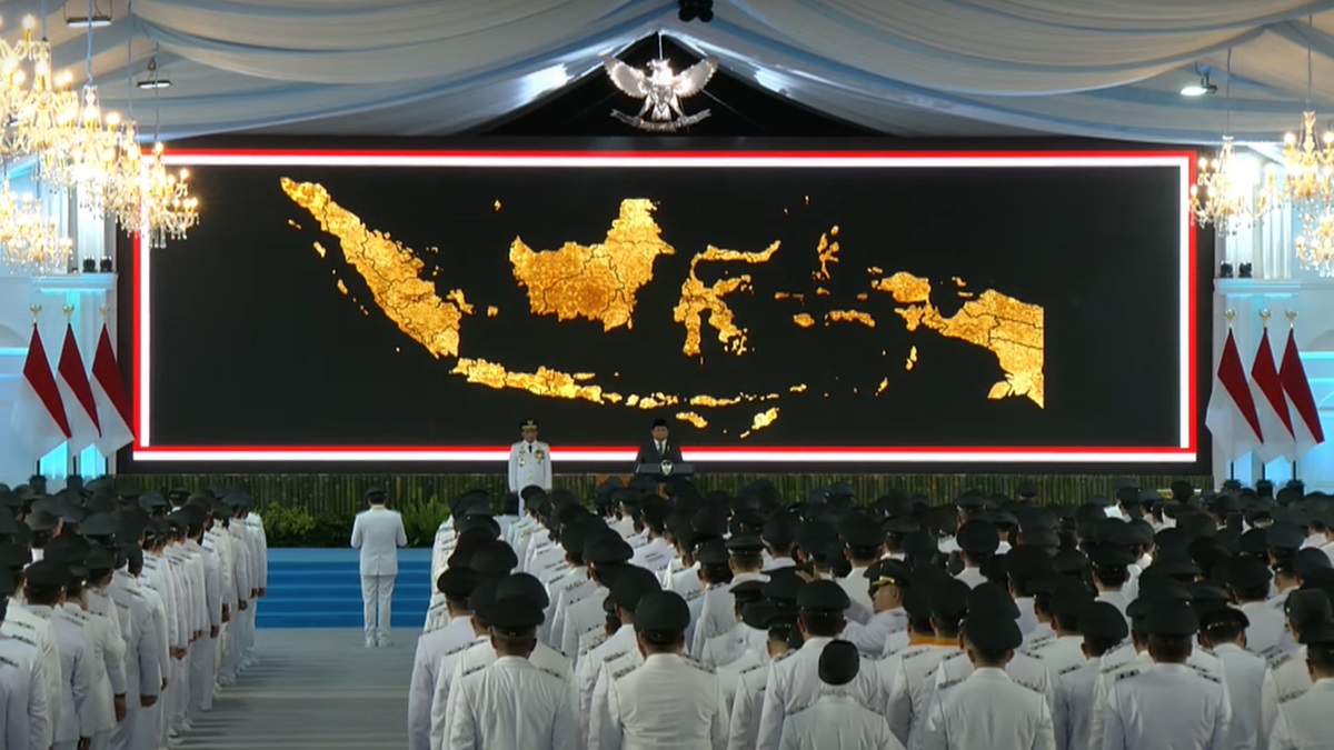 Pelantikan Kepaa Daerah serentak oleh Presiden Prabowo. (dok. tangkapan layar)