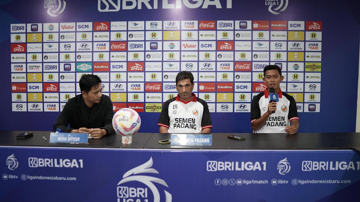 Prematch press conference Barito Putra kontra Semen Padang FC. (dok. MO SPFC)