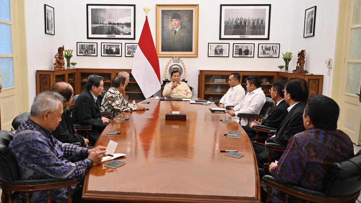 Presiden Prabowo terima kunjungan 8 pengusaha besar di Indonesia. (dok. Biro Pers Sekretariat Presiden)