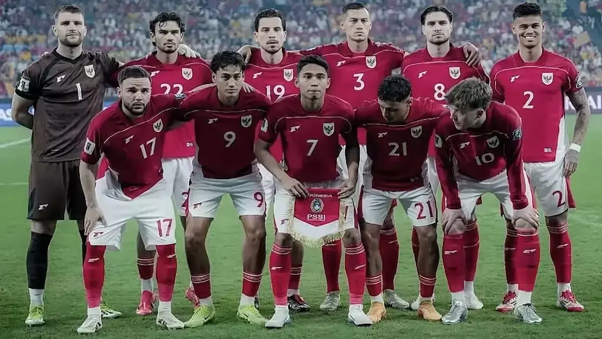 Skuat Timnas Indonesia saat melawan Australia. (dok. istimewa)