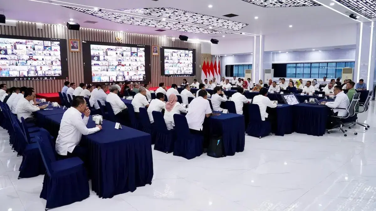 Kementerian ATR/BPN gelar rapat dengan satker di daerah terkait DAS sebagai langkah preventif untuk atasi banjir. (dok. ATR/BPN)