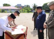 Wawako Maigus Nasir Pimpin Apel Pagi Penyerahan Personel BKO OPD ke Satpol PP Padang