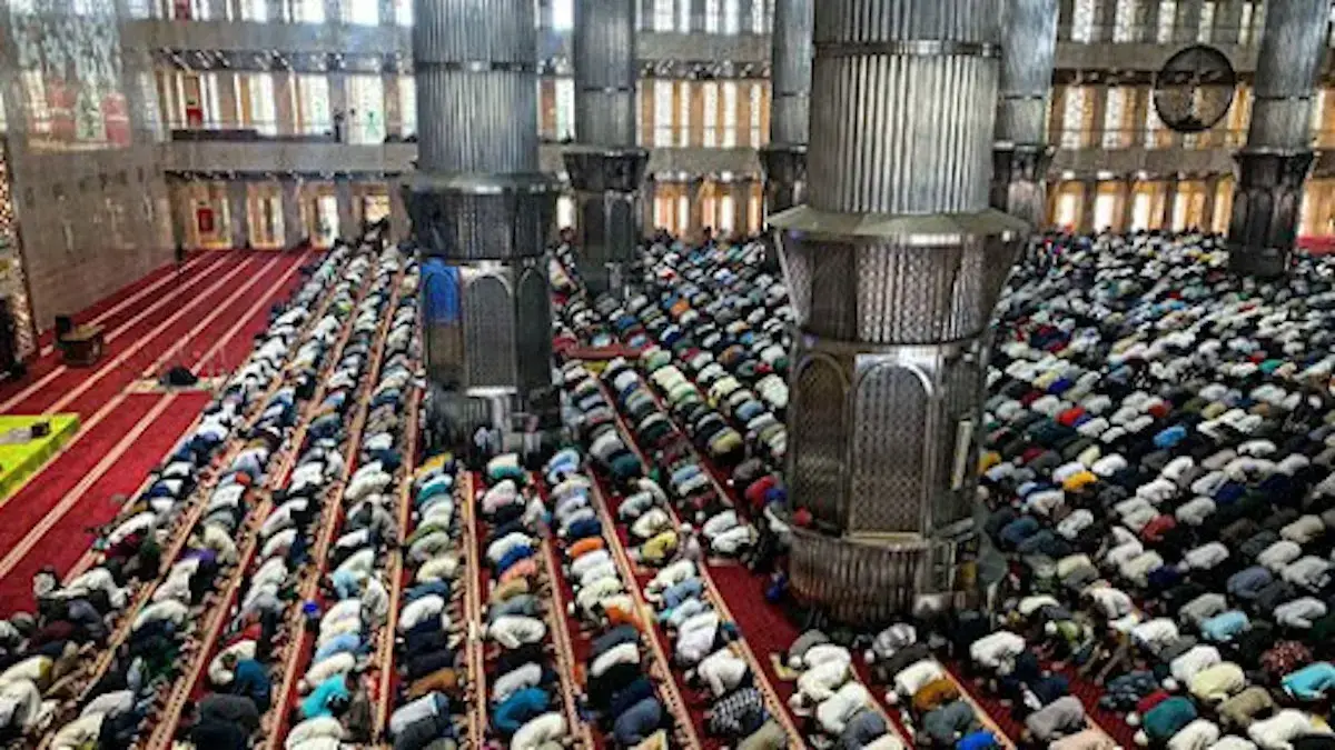 Suasana Salat Idul Fitri di Masjid Istiqlal. (dok. istimewa)
