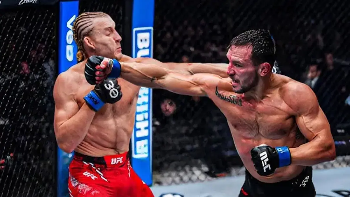 Michael Chandler vs Paddy Pimblett. (dok. UFC)