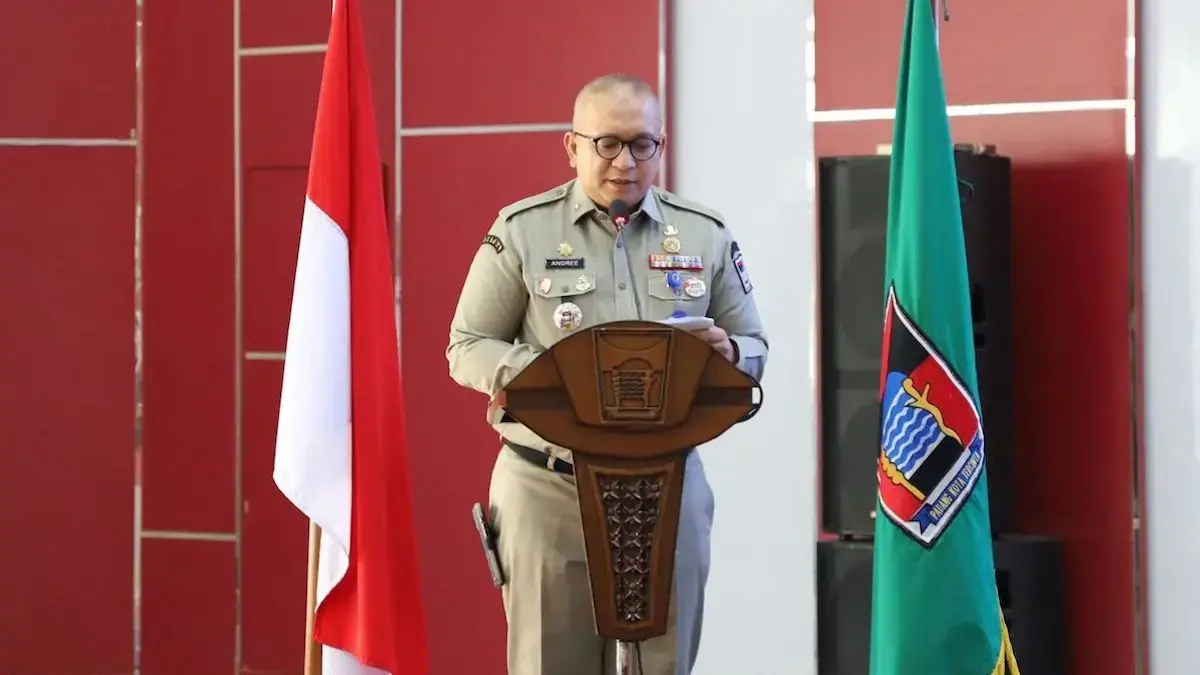 Sekdako Padang Andree Algamar buka rapat evaluasi triwulan 1. (dok. Prokopim)