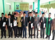 Lantik 6 Pejabat Baru, Kakan Kemenag Pariaman Tekankan Pentingnya Amanah
