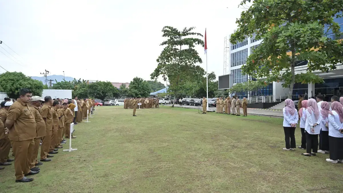 Apel dan sidak ASN Pemprov Sumbar setelah Lebaran. (dok. adpsb)