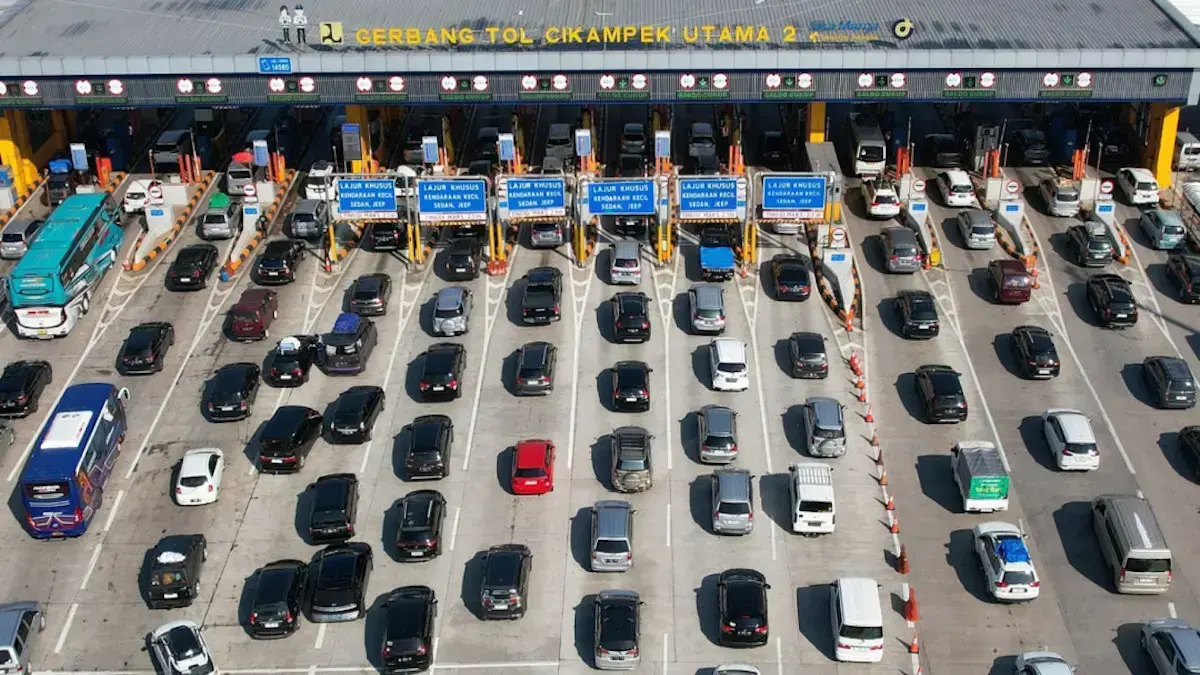 Arus balik di Tol Cikampek. (dok. istimewa)