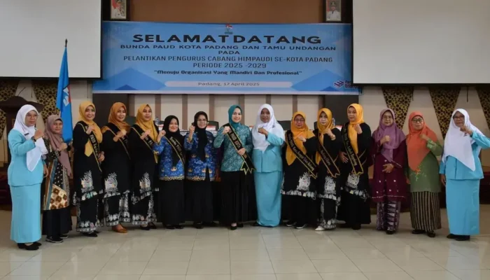 Pengurus Cabang Himpaudi Kota Padang Periode 2025-2029 Dilantik