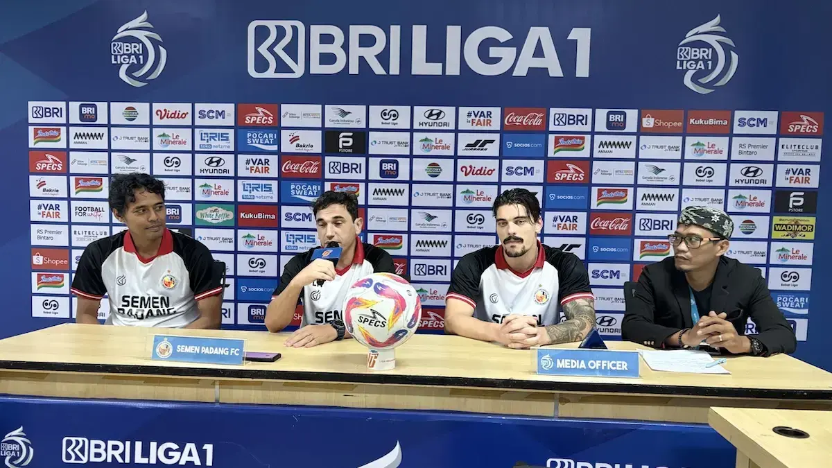 Prematch press conference Persija vs Semen Padang FC. (dok. MO SPFC)