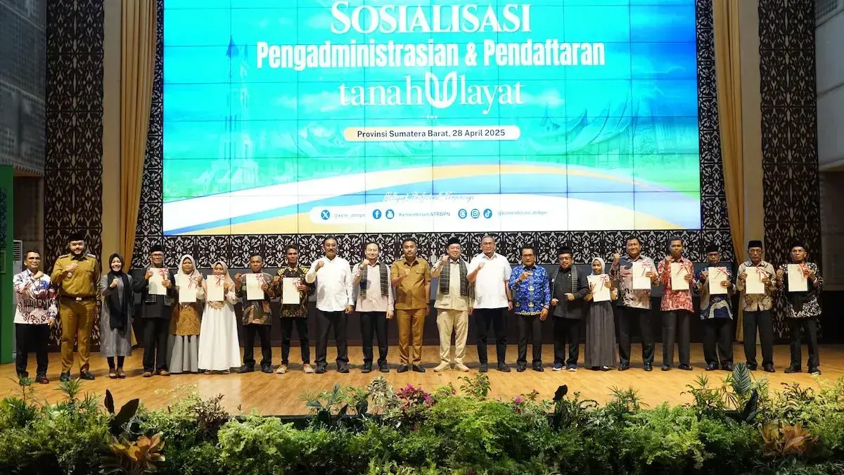 Sosialisasi administrasi dan pendaftaran tanah ulayat di Sumbar. (dok. Radarsumbar)