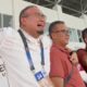 Ekspresi Andre Rosiade usai Semen Padang FC memastikan bertahan di Liga 1 setelah kalahkan Arema FC. (dok. tangkapan layar)