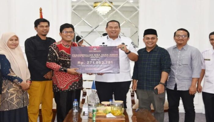Pemko Pariaman Terima Pengembalian Sisa Dana Hibah Pilkada 2024 Rp271 Juta dari KPU