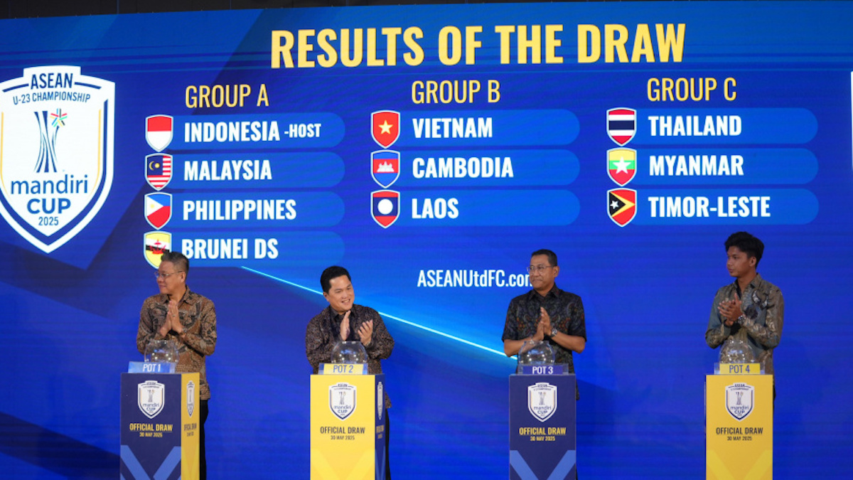 Indonesia masuk grup A ASEAN U-23 Championship Mandiri Cup 2025. (dok. PSSI)