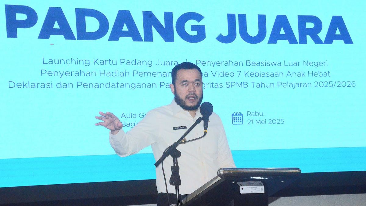Wako Fadly Amran luncurkan program Padang Juara. (dok. Prokopim)